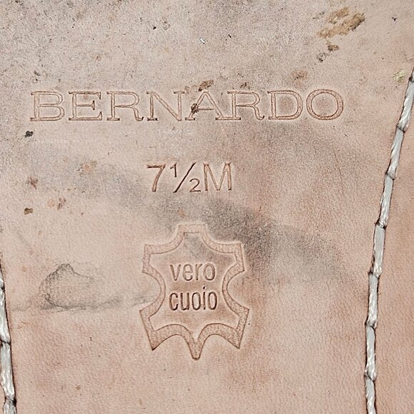 Bernardo Beige Women Sandals 7.5M Minimalist Resort Boho Coastal Granddaughter - Picture 9 of 10